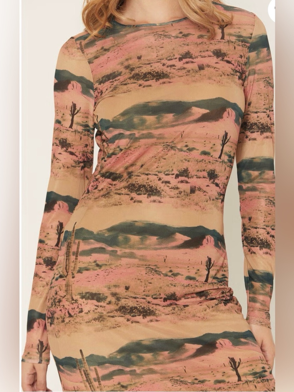 π€ Wrangler Retro Desert Print Maxi Dress | XL | NWT π€ - Picture 3 of 11